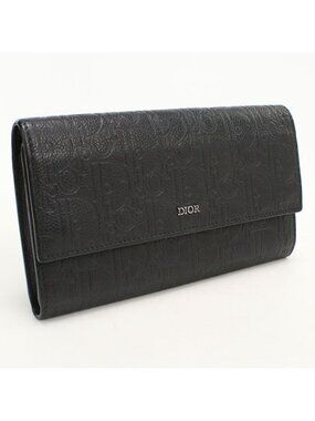 Dior Long Flap Wallet Gravity Bifold Calfskin